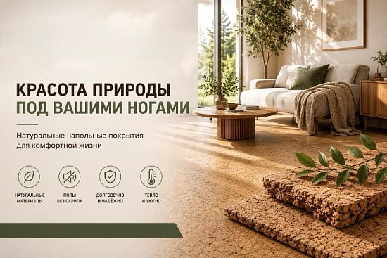 Пробковый пол Wicanders: ортопедический комфорт