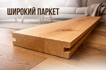 Широкий паркет