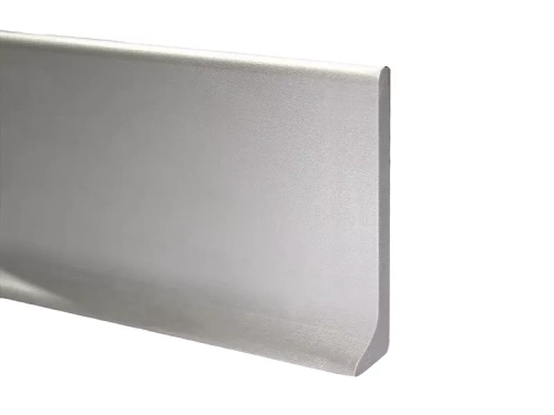 Плинтус Алюминиевый Серебро Люкс 58,5 мм