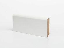 Плинтус МДФ, белый, под покраску W 02-80 - Интернет магазин «Полы в Доме»