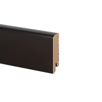 Плинтус МДФ K-02 Глубокий Черный - Интернет магазин «Полы в Доме»